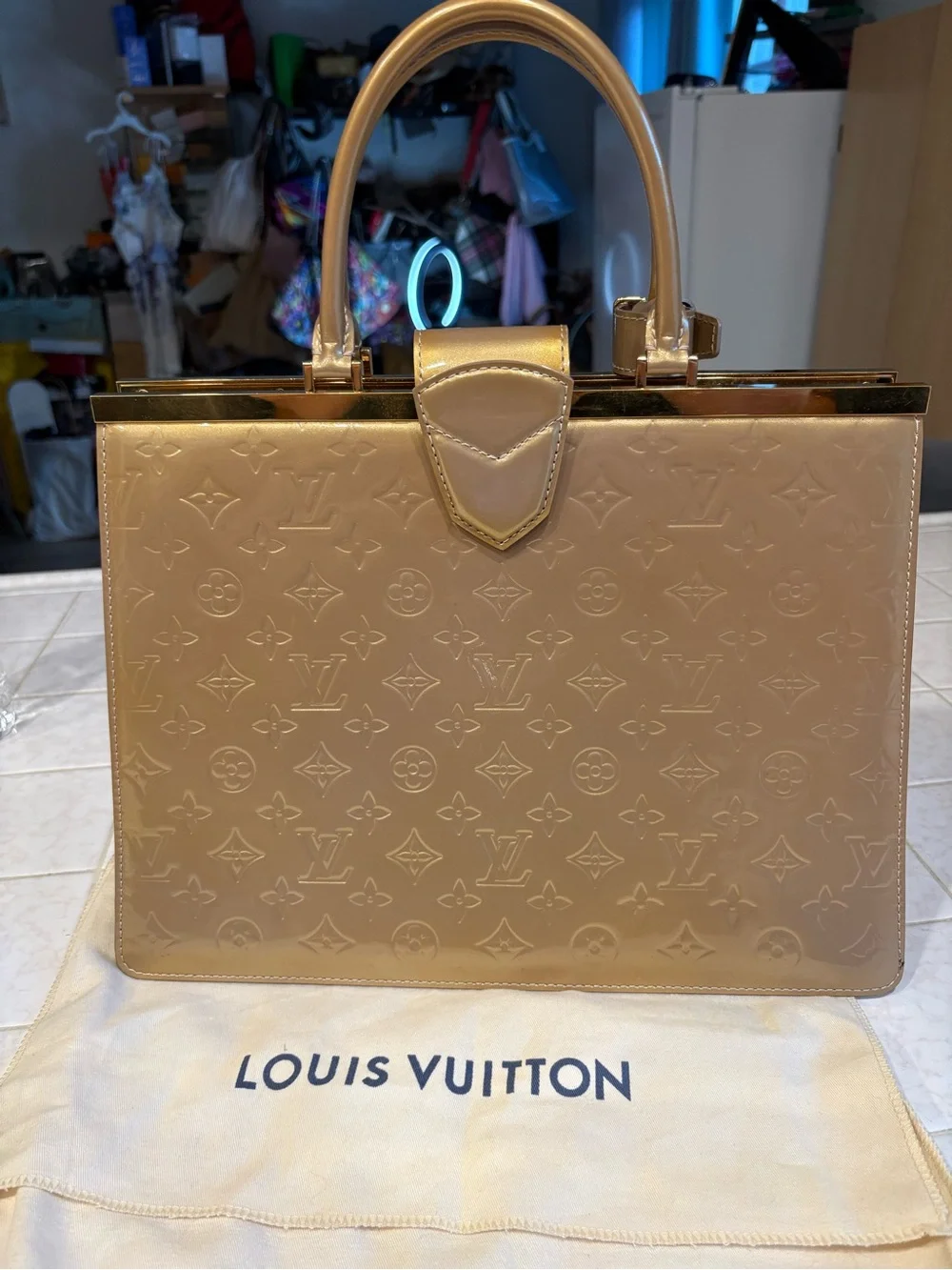 Louis Vuitton glossy patent